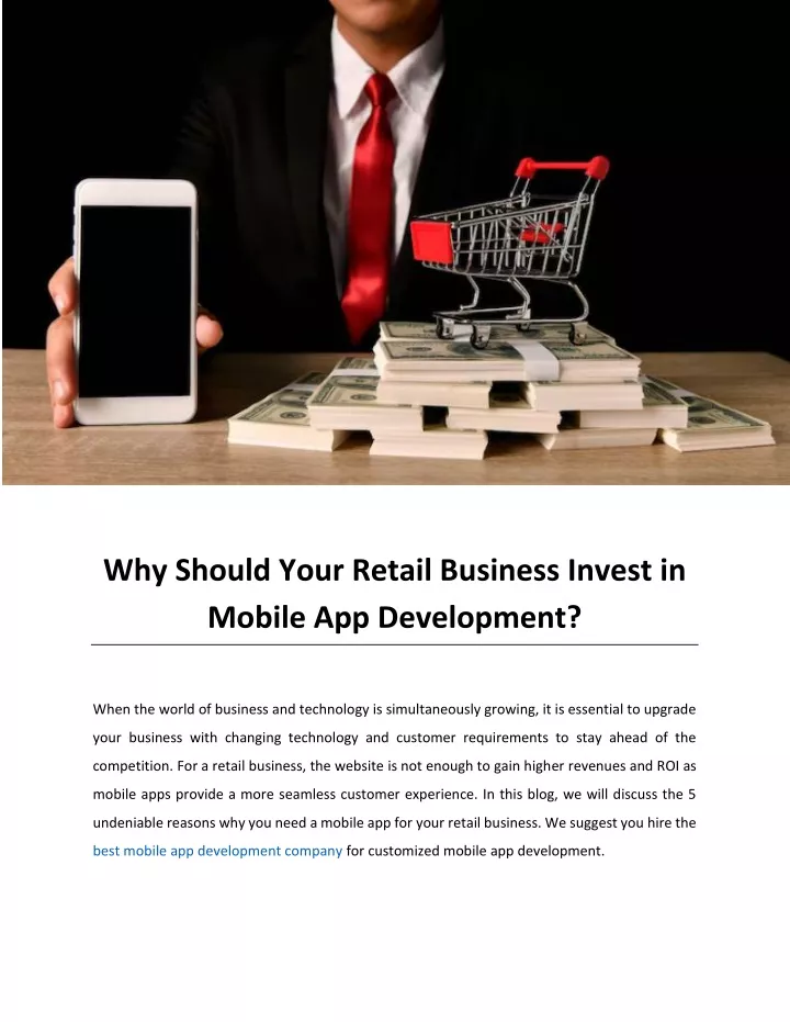 why should your retail business invest in mobile