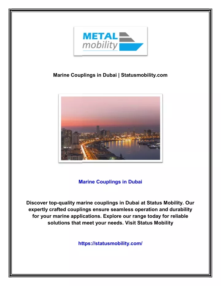 marine couplings in dubai statusmobility