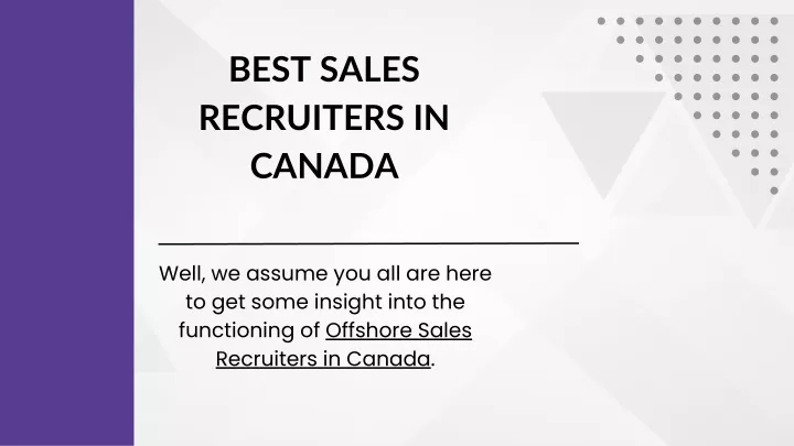 best sales recruiters in canada