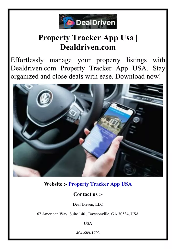 property tracker app usa dealdriven com