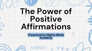 The Power of Positive Affirmations (1)