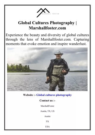 Global Cultures Photography  Marshallfoster.com