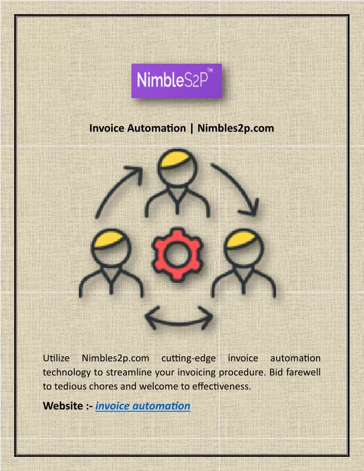 invoice automation nimbles2p com