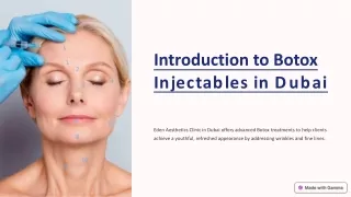 Botox-Injectables-in-Dubai | Eden Aesthetics Clinic