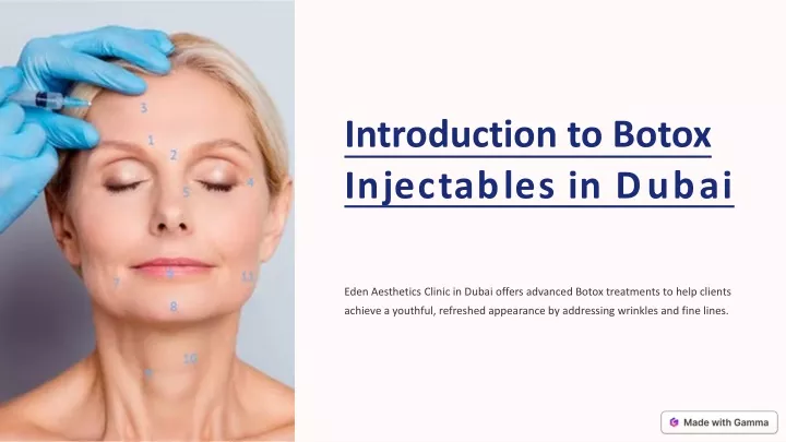 introduction to botox injectables in dubai