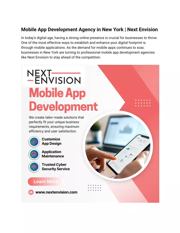 mobile app development agency in new york next