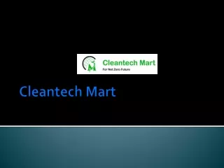 Cleantech Mart sellers Advantages