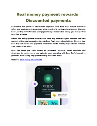 Best Payment rewards | Save money on payments