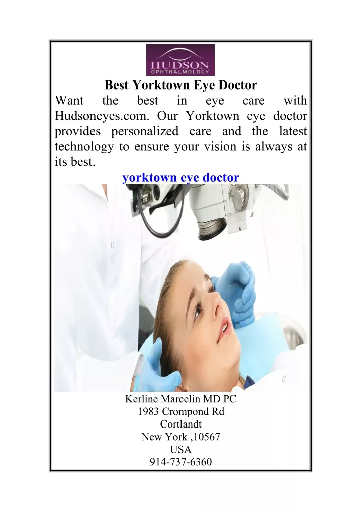 best yorktown eye doctor the best in hudsoneyes