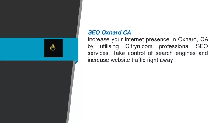 seo oxnard ca increase your internet presence