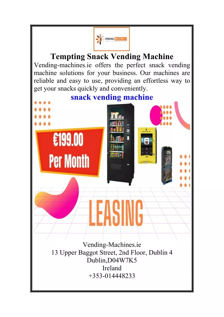 tempting snack vending machine vending machines