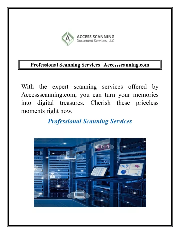 professional scanning services accessscanning com