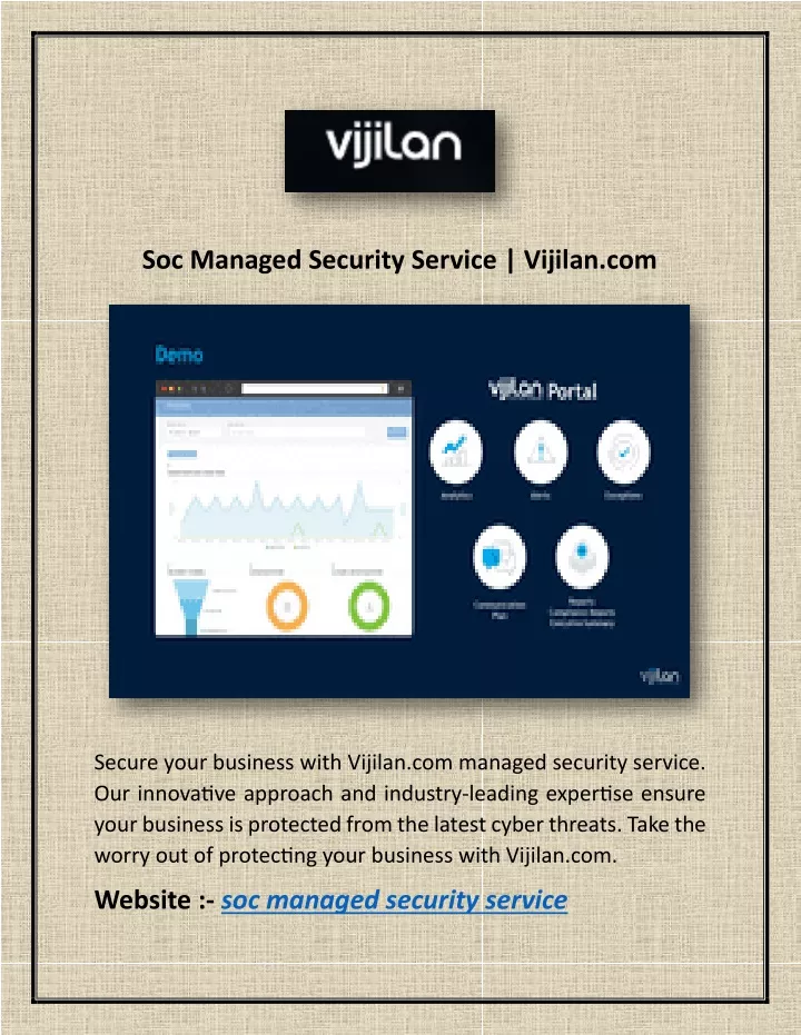 soc managed security service vijilan com