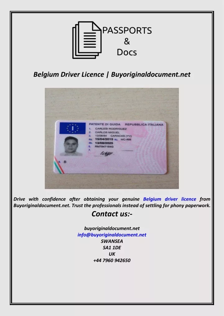 belgium driver licence buyoriginaldocument net