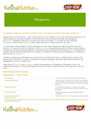 manganese