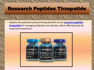 Research Peptides Tirzepatide