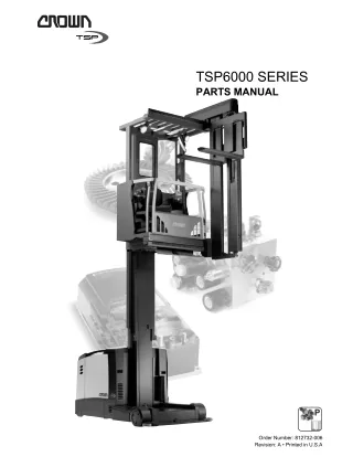Crown TSP6000 Series Turret Order Picker Parts Catalogue Manual