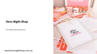 Hens Party Games, Supplies & Decorations | Hens Night Shop