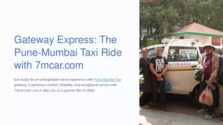 gateway express the pune mumbai taxi ride with