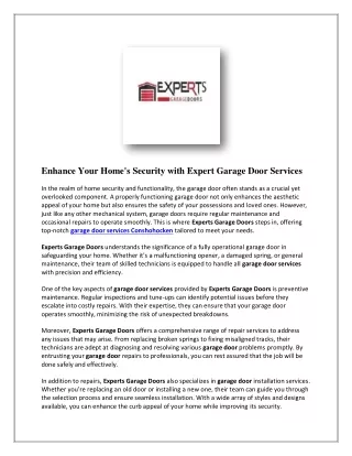 A1 Affordable Garage Door Services - Expertsgaragedoors
