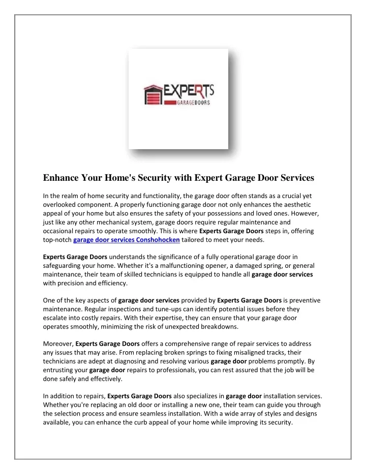 enhance your home s security with expert garage