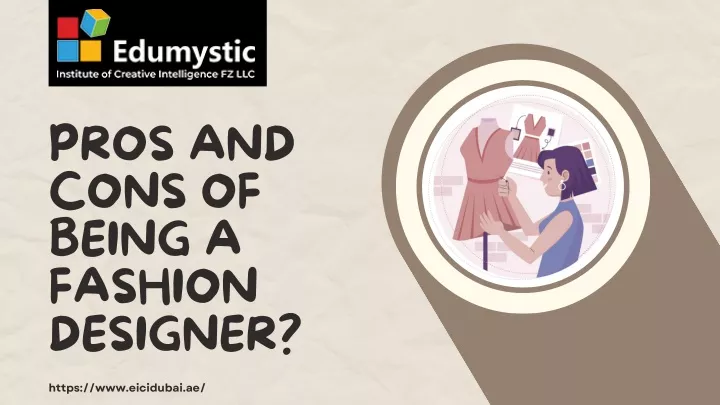 pros and cons of being a fashion designer