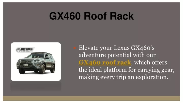 elevate your lexus gx460 s adventure potential