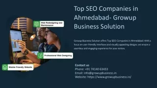 Top SEO Companies in Ahmedabad, Best SEO Companies in Ahmedabad