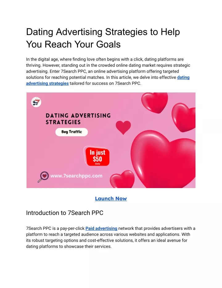 dating advertising strategies to help you reach