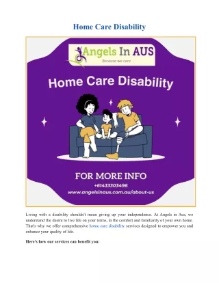 Home Care Disability