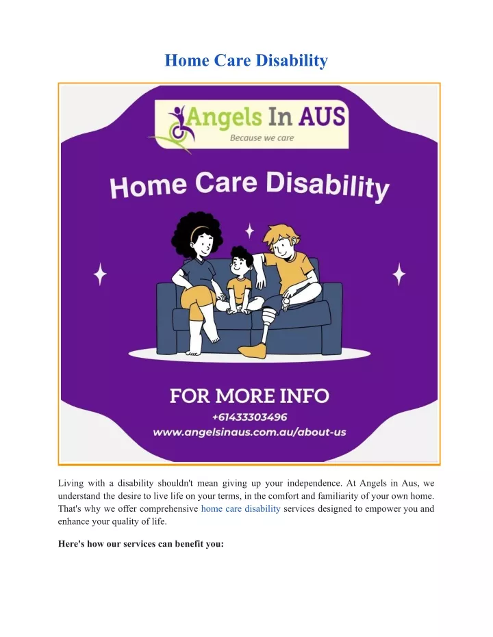 home care disability