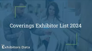 Coverings Exhibitor List 2024