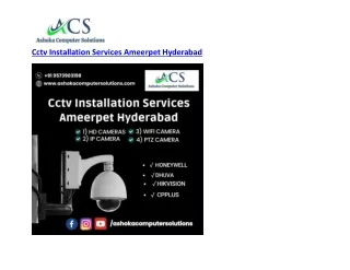 Top CCTV Installation Services in Ameerpet Hyderabad