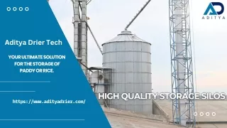 Aditya Drier Tech's High Capacity Galvanised Steel Silos,The Ultimate Storage Solution for Rice Mills