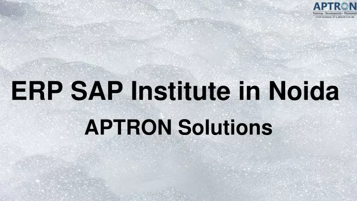 erp sap institute in noida