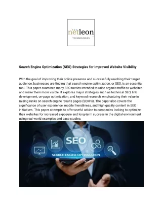 search engine optimization seo strategies
