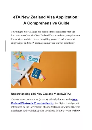 eTA New Zealand Visa Application: A Comprehensive Guide