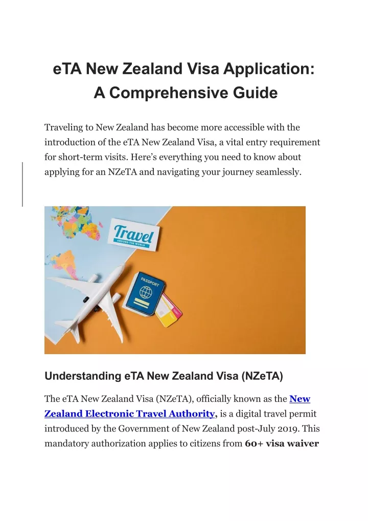 eta new zealand visa application a comprehensive