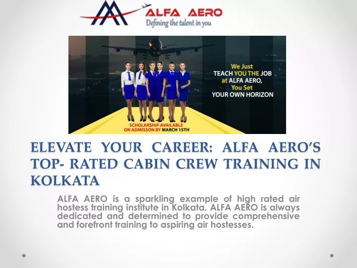 elevate your career alfa aero s top rated cabin crew training in kolkata