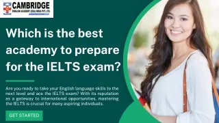 Which is the best academy to prepare for the IELTS exam?