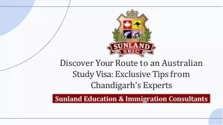 Australia Study Visa Chandigarh