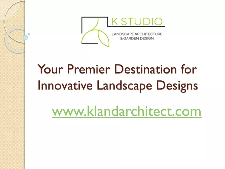 your premier destination for innovative landscape designs