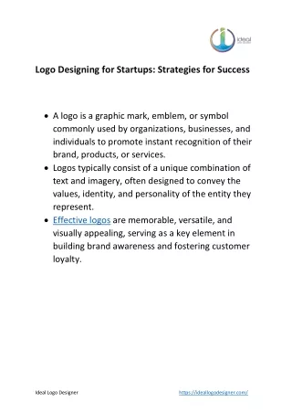 Startup Logo Success: Expert Strategies | Ideal Logo Designer