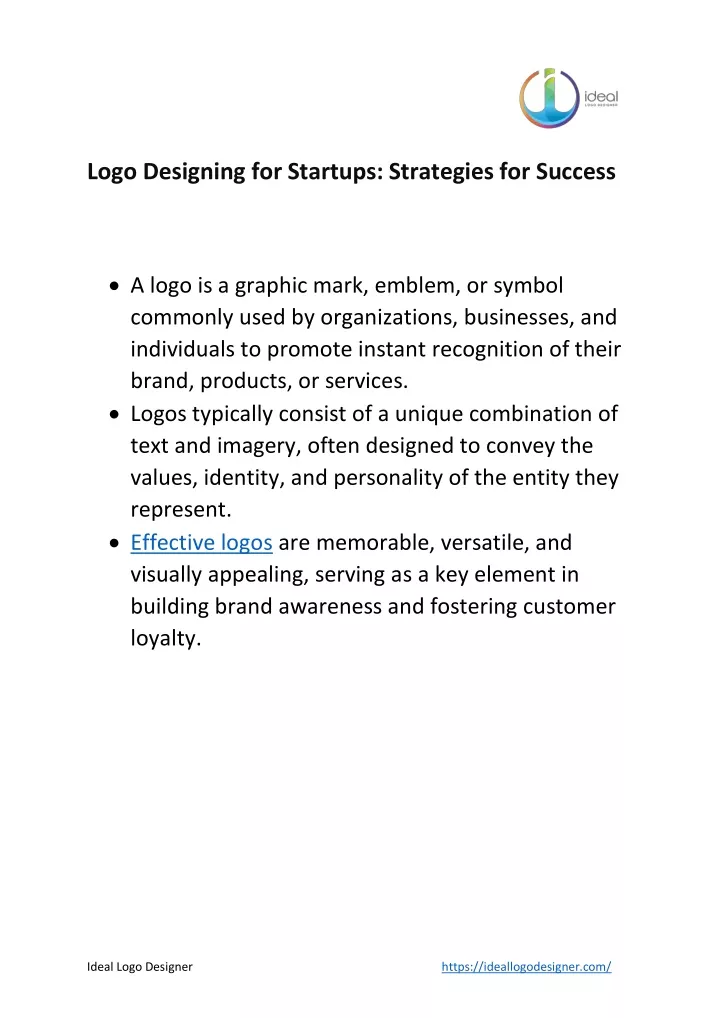 logo designing for startups strategies for success