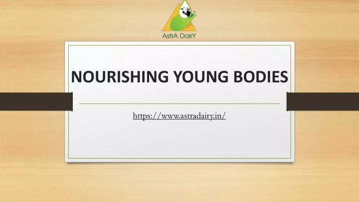 nourishing young bodies