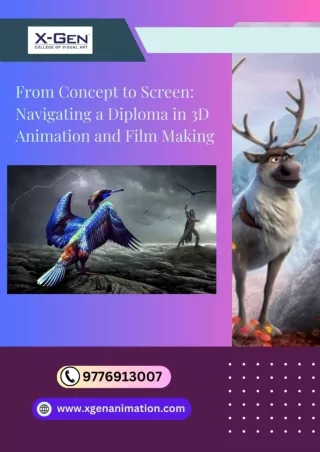 From Concept to Screen Navigating a Diploma in 3D Animation and Film Making
