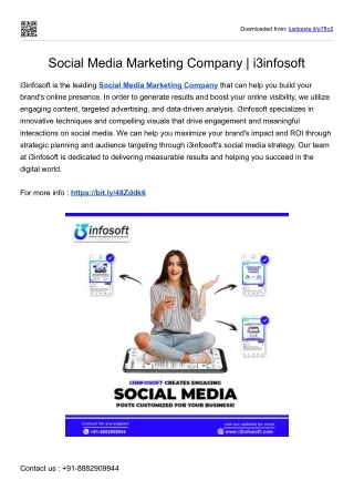 Social Media Marketing Company | i3infosoft