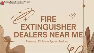 fire extinguisher dealers near me with Somya Pyrotek Services