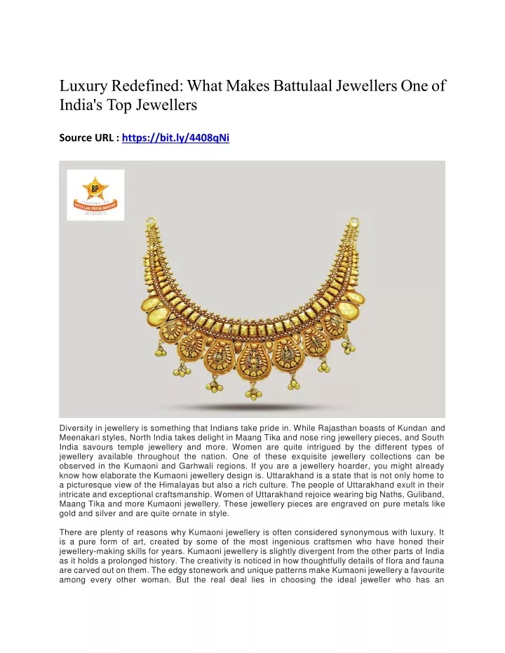 luxury redefined what makes battulaal jewellers