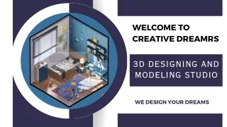 Incredible 3D modeling services at Mohali - CREATIVE DREAMRS